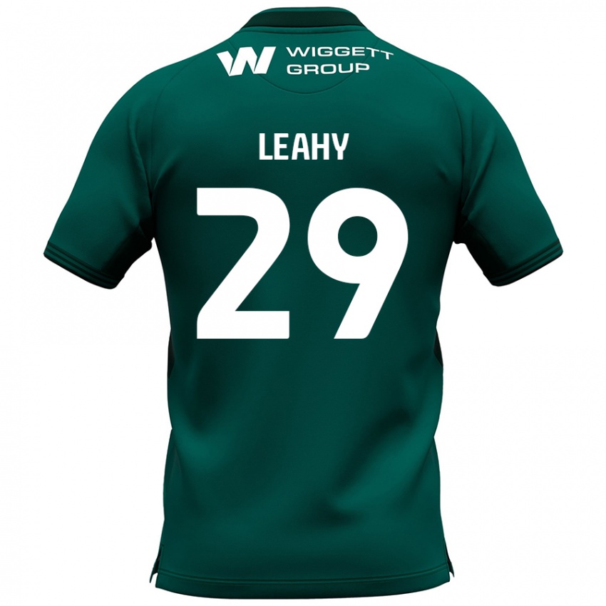 Dzieci Tom Leahy #29 Zielony Wyjazdowa Koszulka 2024/25 Koszulki Klubowe