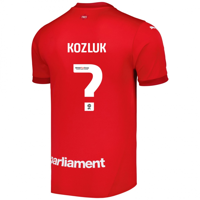 Męski Ziggy Kozluk #0 Czerwony Domowa Koszulka 2024/25 Koszulki Klubowe