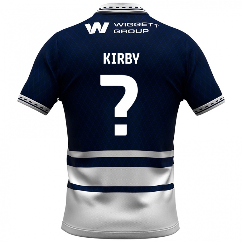 Męski Archie Kirby #0 Granatowy Biały Domowa Koszulka 2024/25 Koszulki Klubowe