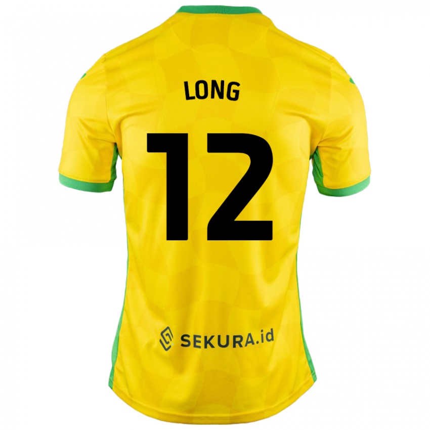 Męski George Long #12 Żółty Zielony Domowa Koszulka 2024/25 Koszulki Klubowe