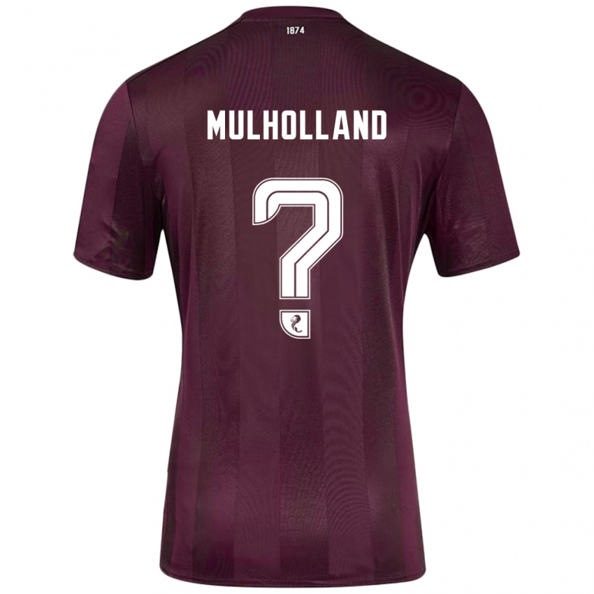 Męski James Mulholland #0 Burgundowy Domowa Koszulka 2024/25 Koszulki Klubowe