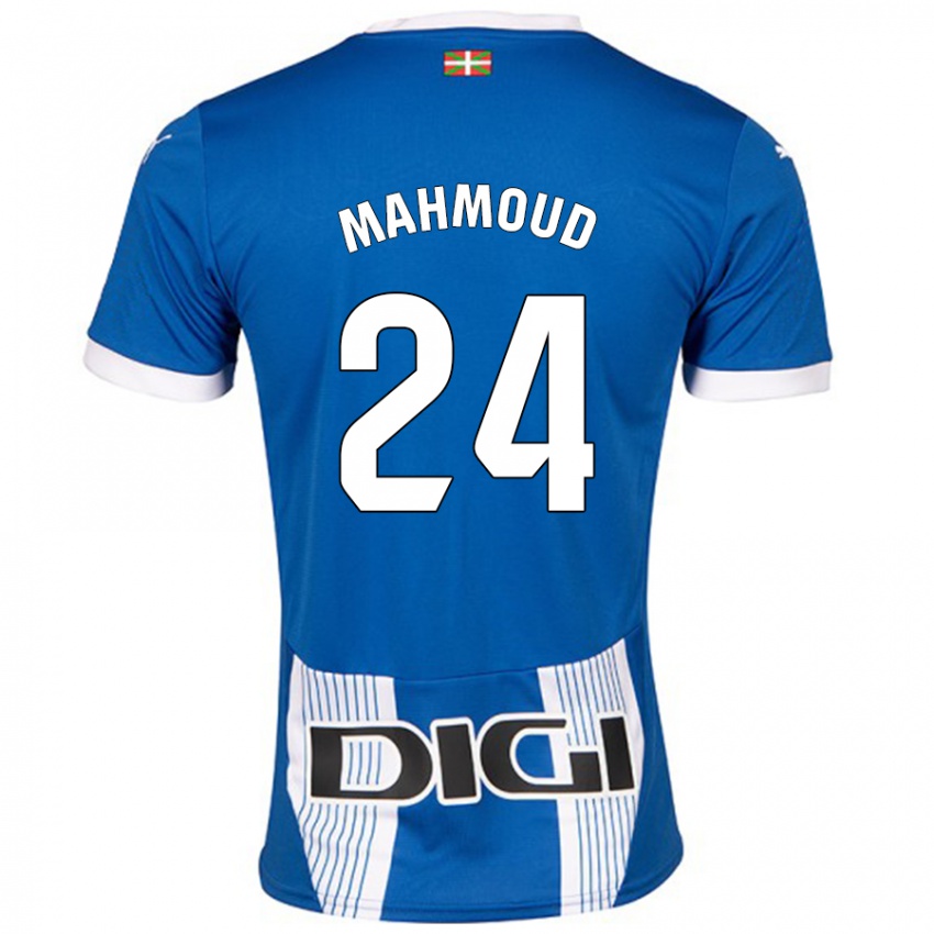 Męski Abdallahi Mahmoud #24 Niebieski Domowa Koszulka 2024/25 Koszulki Klubowe