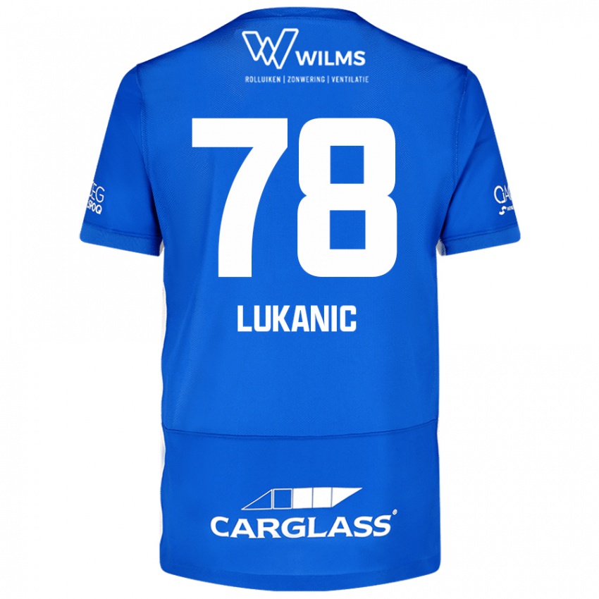 Męski Luka Lukanic #78 Niebieski Domowa Koszulka 2024/25 Koszulki Klubowe