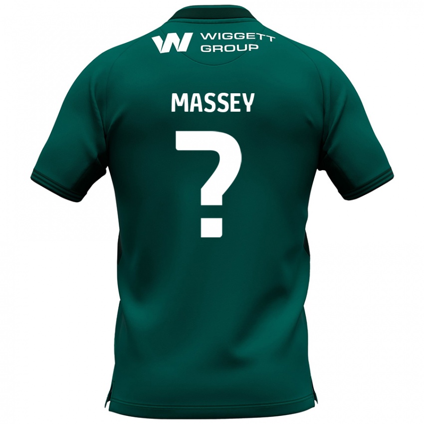 Męski Alfie Massey #0 Zielony Wyjazdowa Koszulka 2024/25 Koszulki Klubowe