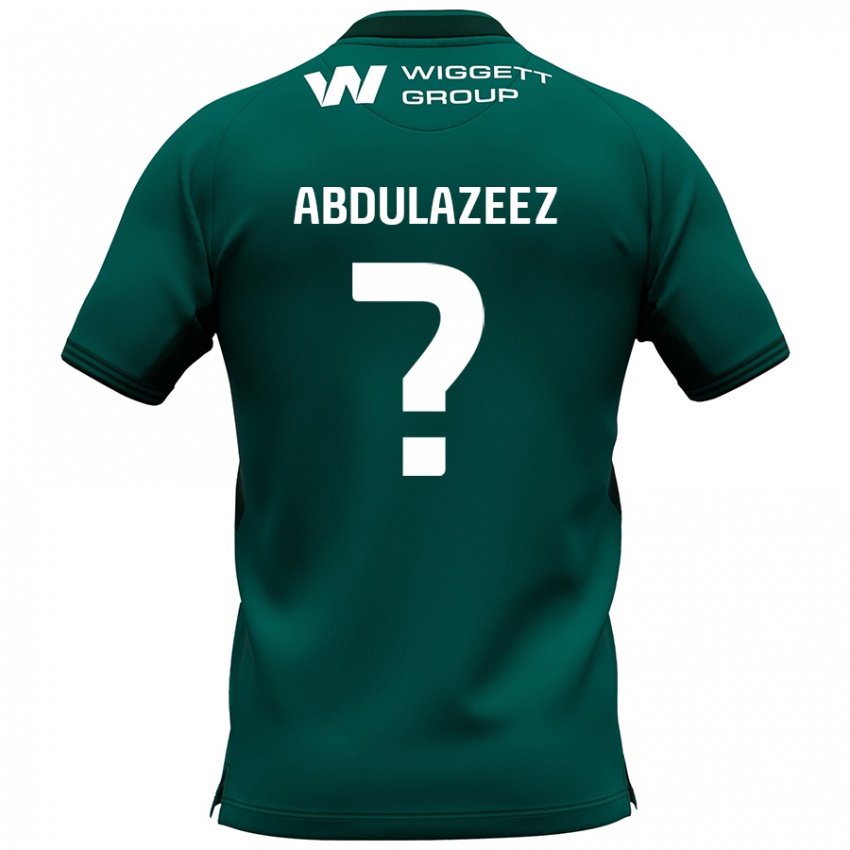 Męski Abdulahi Abdulazeez #0 Zielony Wyjazdowa Koszulka 2024/25 Koszulki Klubowe