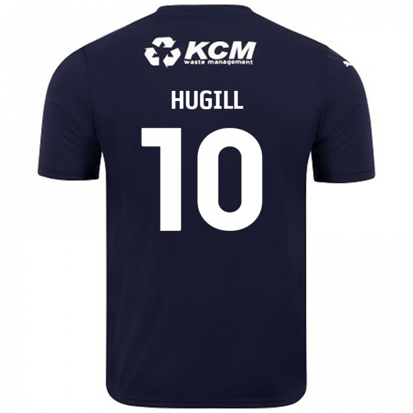 Męski Jordan Hugill #10 Granatowy Wyjazdowa Koszulka 2024/25 Koszulki Klubowe