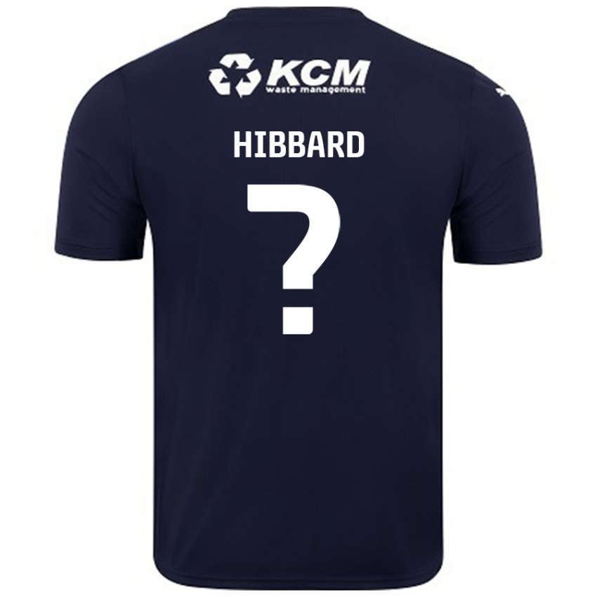 Męski Zac Hibbard #0 Granatowy Wyjazdowa Koszulka 2024/25 Koszulki Klubowe