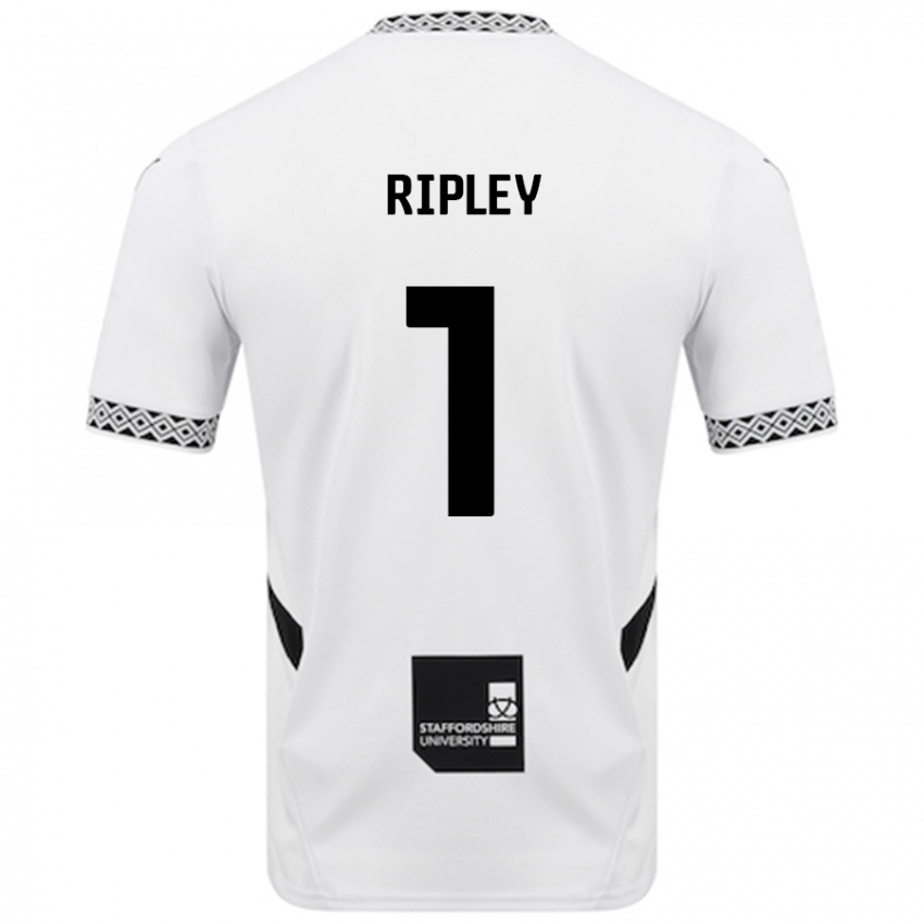 Kobiety Connor Ripley #1 Biały Domowa Koszulka 2024/25 Koszulki Klubowe