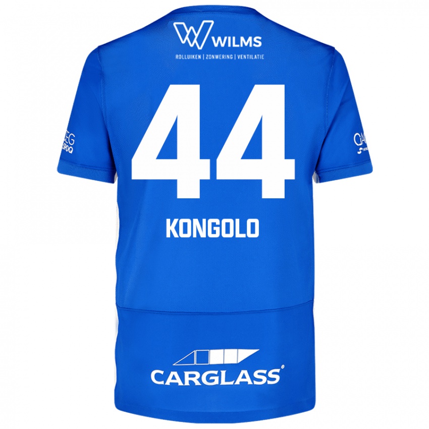 Kobiety Josue Kongolo #44 Niebieski Domowa Koszulka 2024/25 Koszulki Klubowe