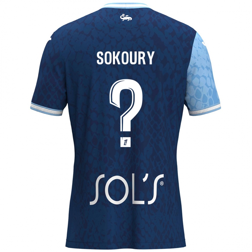 Kobiety Junior Sokoury #0 Niebieski Ciemnoniebieski Domowa Koszulka 2024/25 Koszulki Klubowe