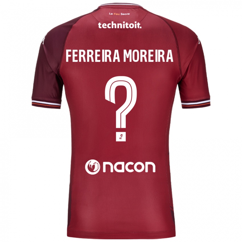 Kobiety Ruben Ferreira Moreira #0 Czerwony Granatowy Domowa Koszulka 2024/25 Koszulki Klubowe