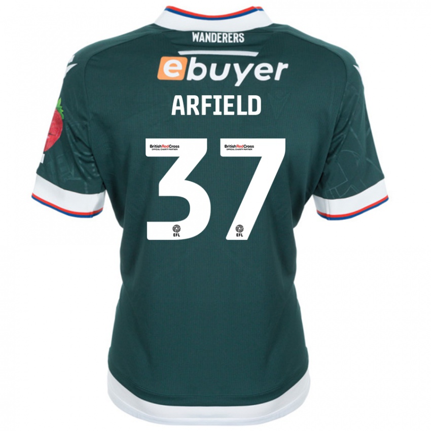 Kobiety Scott Arfield #37 Ciemnozielony Wyjazdowa Koszulka 2024/25 Koszulki Klubowe