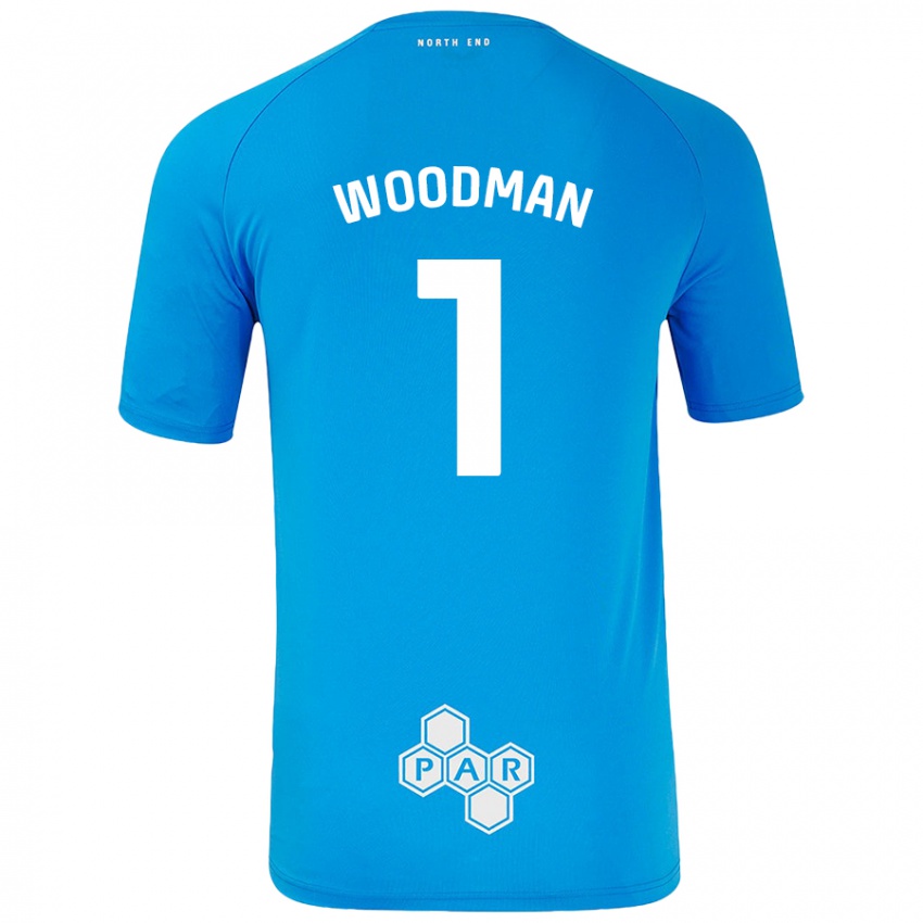 Kobiety Freddie Woodman #1 Niebieski Wyjazdowa Koszulka 2024/25 Koszulki Klubowe