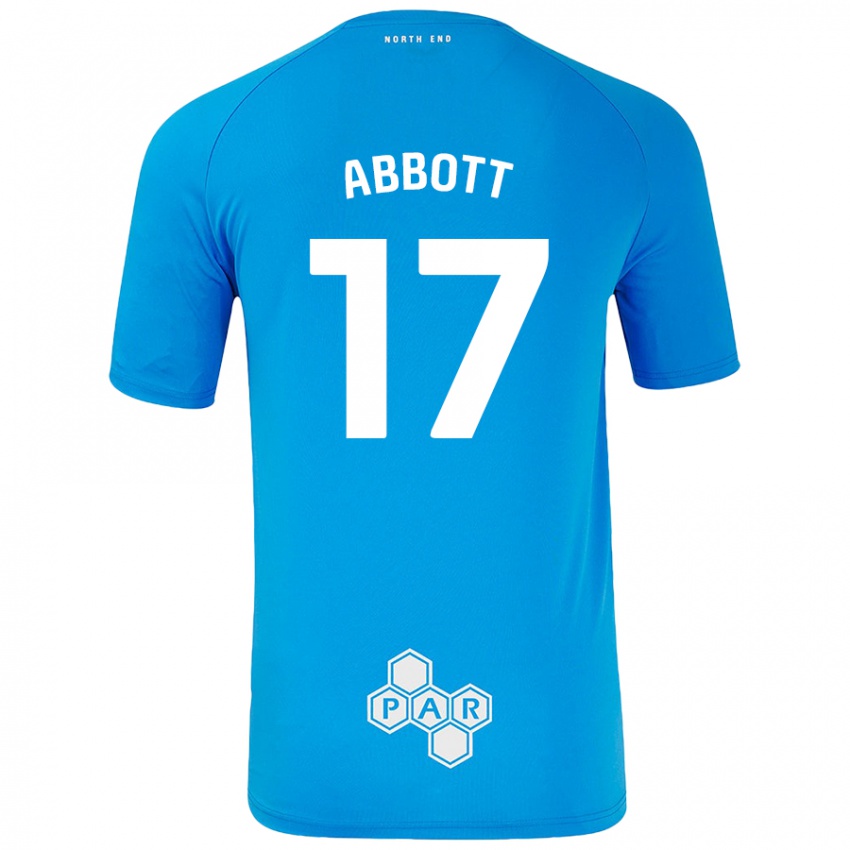 Kobiety Becky Abbott #17 Niebieski Wyjazdowa Koszulka 2024/25 Koszulki Klubowe