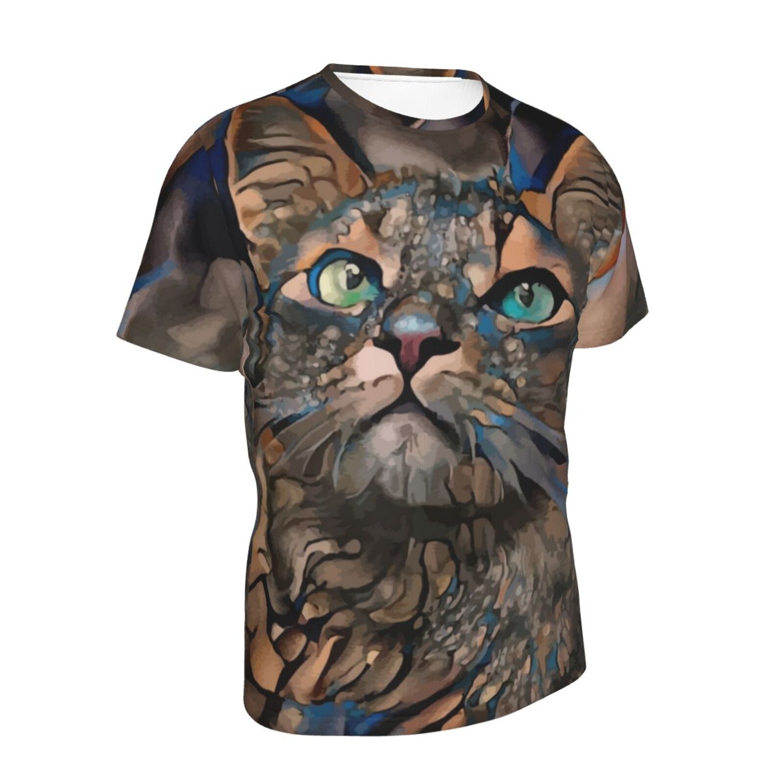 Koszulka Klasyczny Lindo Kot Elementy Mieszane Mediów