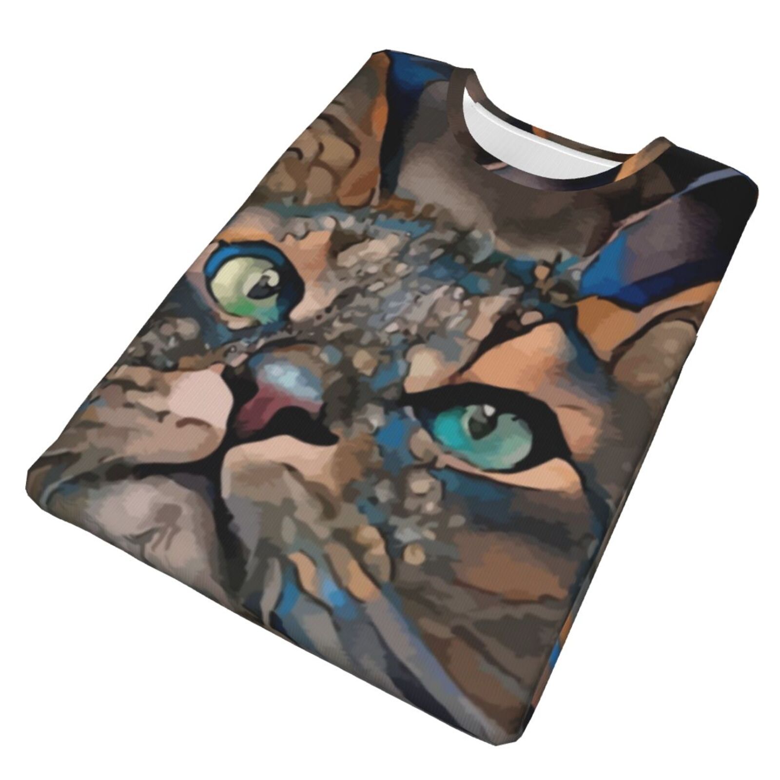 Koszulka Klasyczny Lindo Kot Elementy Mieszane Mediów