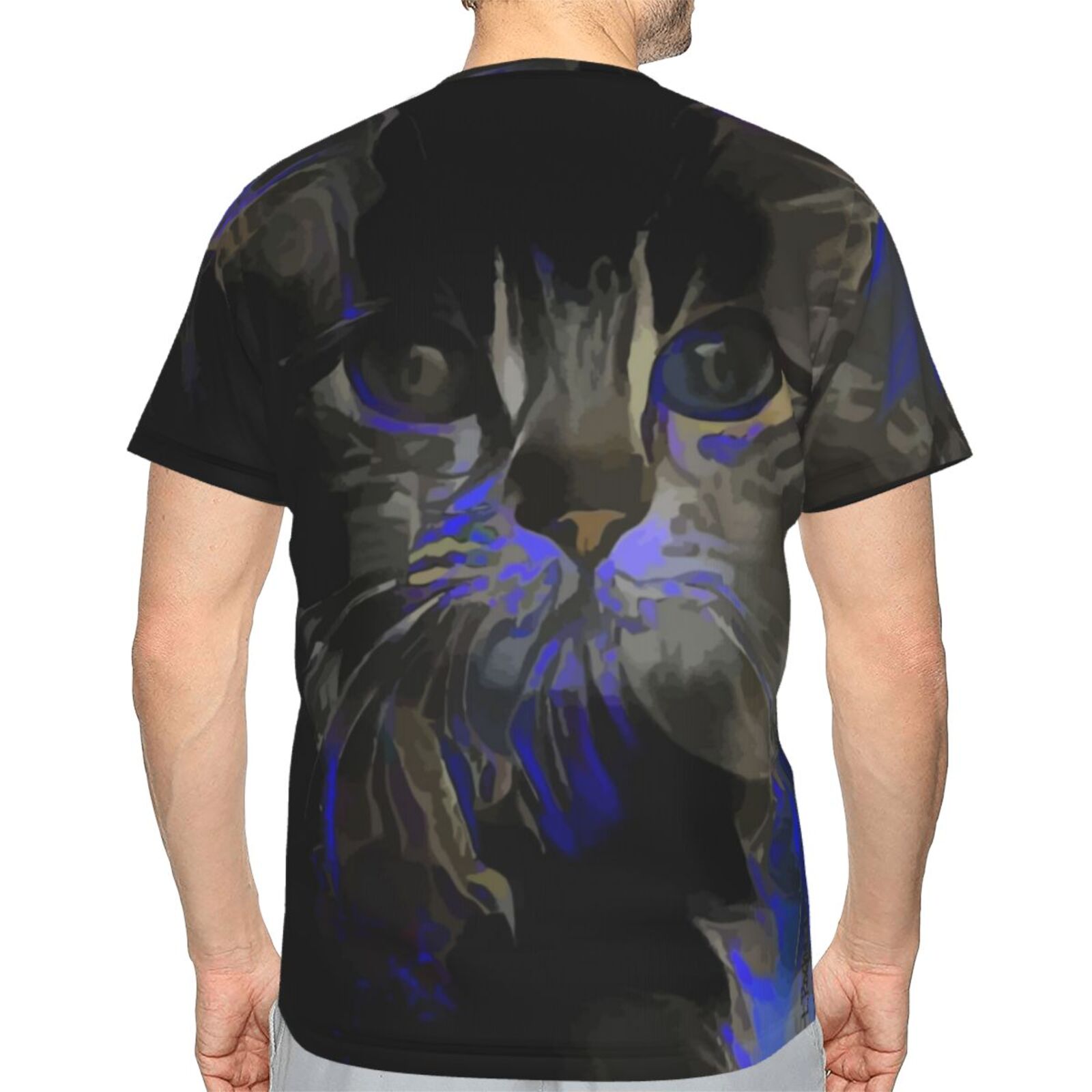 Koszulka Klasyczny Różane Kot Elementy Mieszane Mediów