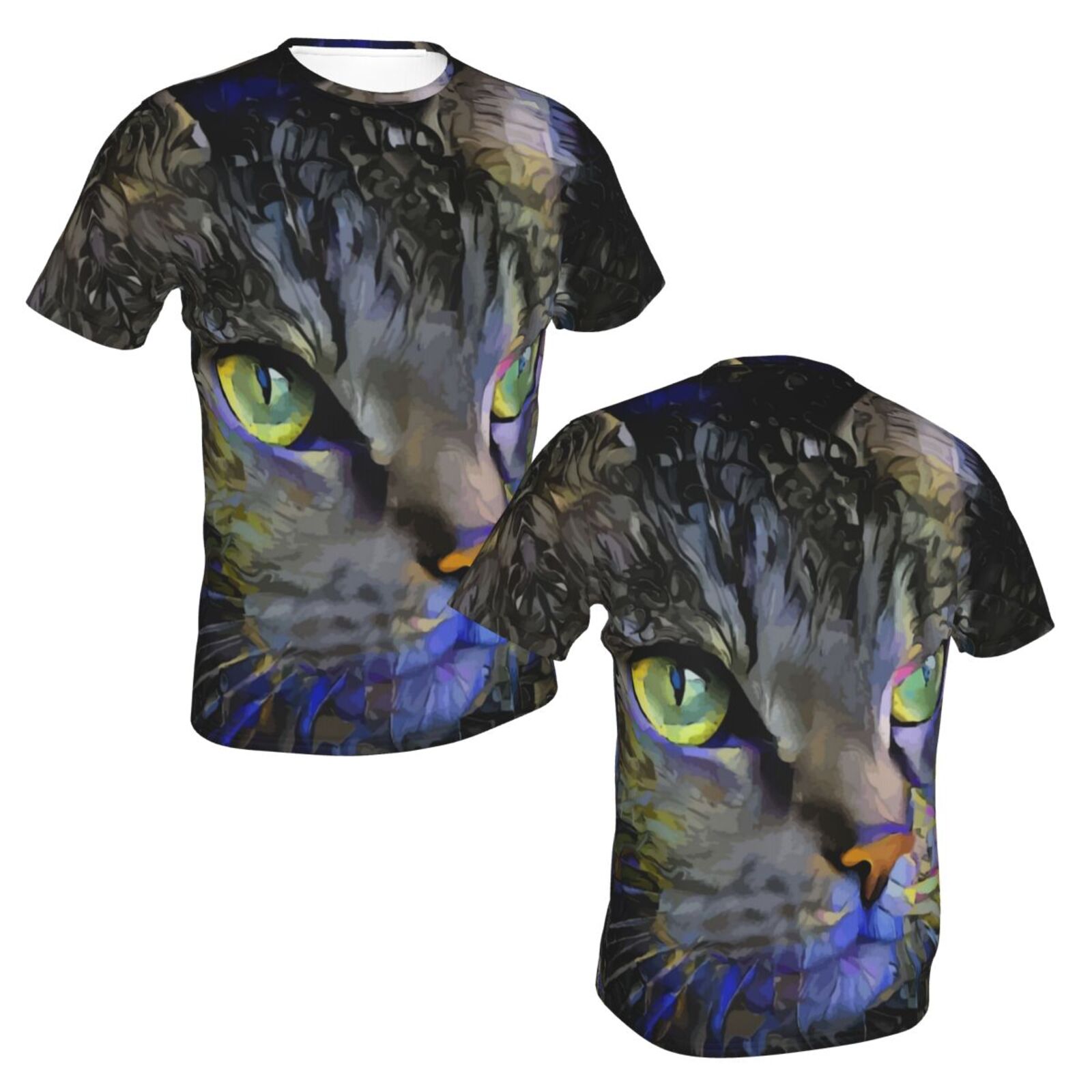 Koszulka Klasyczny Sadyboy Kot Elementy Mieszane Mediów