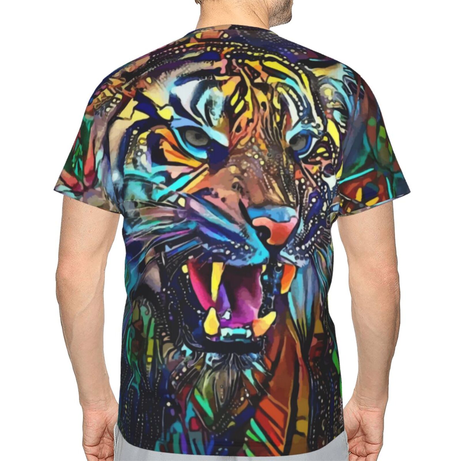 Koszulka Klasyczny Astor Tygrys Elementy Mieszane Mediów